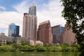 Smooth Reflection Austin Texas Downtown City Skyline Colorado River Royalty Free Stock Photo