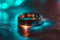 Smooth Ring shape glows. Generate Ai