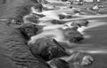 River Flowing Through Rocks and Rapids in Denver, Colorado Royalty Free Stock Photo