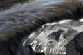 River Flowing Through Rocks and Rapids in Denver, Colorado Royalty Free Stock Photo