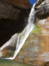 Smooth rock waterfall