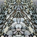 Smooth Round Pebble Stones Abstract Art Background Royalty Free Stock Photo