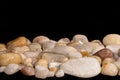 Smooth Quartz River Rocks Polished Tumbled Royalty Free Stock Photo