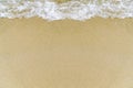 Smooth sand and beautiful  waves, suitable as a background for writing messages Royalty Free Stock Photo