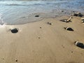 Smooth Sand of Lake Huron Shoreline Royalty Free Stock Photo