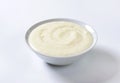 Smooth semolina porridge Royalty Free Stock Photo
