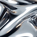 Smooth Silver Surface Texture in Abstract Style Royalty Free Stock Photo