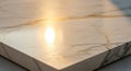 Smooth, square slab of polished marble Royalty Free Stock Photo