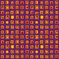 Smooth square vector seamless pattern, net style. For background, textile