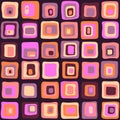 Smooth square vector seamless pattern, net style. For background, textile