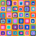 Smooth square vector seamless pattern, net style. For backgrownd, textile