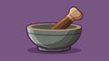 A smooth stone pestle and mortar worn from years of grinding herbs and es for use in philosophical concoctions.. Vector Royalty Free Stock Photo