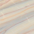 Smooth surface exhibiting pastel-hued, linear patterns characteristic of polished marb Royalty Free Stock Photo