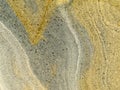 Smooth surface of layered sandstone sediment rock Royalty Free Stock Photo