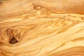 Surface of an olive wood board with fine structures and patterns Royalty Free Stock Photo