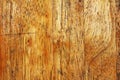 Smooth surface and texture of old softwood with brown stains, wood background