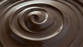 Smooth surface very dark chocolate cream. Melted chocolate background. Royalty Free Stock Photo