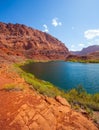 Smooth turn of the Colorado River