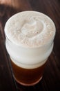 Smooth Unctuous Creamy Home Brew Douple IPA Beer Froth Details Royalty Free Stock Photo