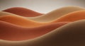 Smooth, undulating forms in shades of beige and terracotta create a series of flowing, wave-like Royalty Free Stock Photo
