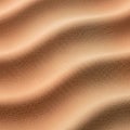 Smooth undulating sand dunes with a soft, fine texture create a rhythmic pattern. The Royalty Free Stock Photo
