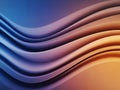Smooth undulating waves of gradient color transitioning from deep blue to warm orange creating a dynamic and flowing abstract Royalty Free Stock Photo