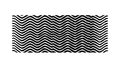 Horizontal Wavy Line Pattern Vector Background for Flowing Designs, vector design Generative AI Royalty Free Stock Photo