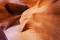 Smooth walls Lower Antelope Canyon, Page, Arizona Royalty Free Stock Photo