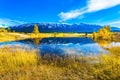 Smooth water of Lake Abraham