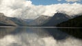 Canoe Rowboat Lake McDonald Glacier National Park Montana Royalty Free Stock Photo