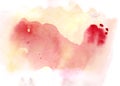 Smooth watercolor drips gradient in pastel colors. Hand drawn illustration