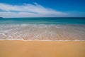 Smooth wave on the beach Royalty Free Stock Photo