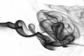 Smooth wave black smoke background