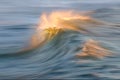 Smooth wave breaking Royalty Free Stock Photo