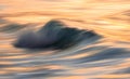 smooth wave breaking with panning effect Royalty Free Stock Photo