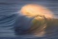 Smooth wave breaking Royalty Free Stock Photo