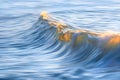 Smooth wave in motion with panning effect Royalty Free Stock Photo