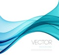 Smooth wave stream line abstract header layout