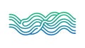 Smooth Wavy Lines Gradient Pattern, Abstract Flowing Vector, vector design Generative AI Royalty Free Stock Photo