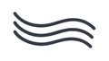 Smooth wavy lines, symbolizing flow and fluid motion, vector design Generative AI Royalty Free Stock Photo