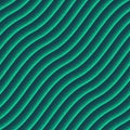 Smooth Wavy Lines Vector Seamless Pattern Trend Turquoise Abstract Background Royalty Free Stock Photo