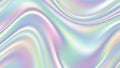 Smooth, Wavy Surface with Iridescent Pastel Colors Reflecting Light abstract background Royalty Free Stock Photo
