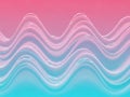 Smooth Wavy Surface with Translucent Bubbles in Pink and Blue Gradient abstract background Royalty Free Stock Photo
