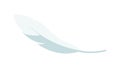 Smooth White Feather with Subtle Shading, vector design Generative AI Royalty Free Stock Photo