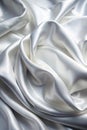 White gray satin fabric texture with soft blur Royalty Free Stock Photo
