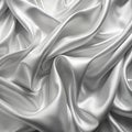 White gray satin fabric texture with soft blur Royalty Free Stock Photo