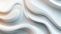 White flowing abstract background presenting soft curved lines, minimalist smooth waves, elegant and forms Royalty Free Stock Photo