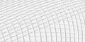 Smooth white overlapping array of mathematical curve lines geometrical background wallpaper banner pattern flat lay from above