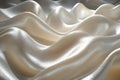Smooth White Satin Silk Swirl Wave Background for Product Display Royalty Free Stock Photo