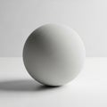 The minimalist setting emphasizes the spherical shape and its 3D form Royalty Free Stock Photo